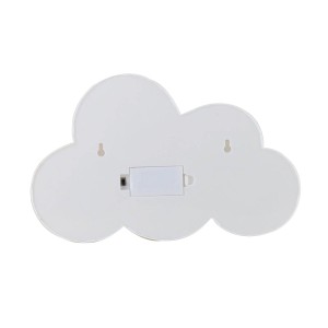 LUMINARIA NUVEM BRANCA 11 LEDS A PILHA 30 X 18 X  3 CM - AL08021-BR
