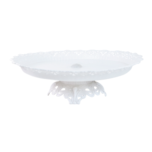 BANDEJA DECORATIVA PLASTICO 34X10CM BRANCO