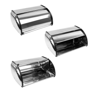 PORTA PÃO EM AÇO INOX 33CM - 6172