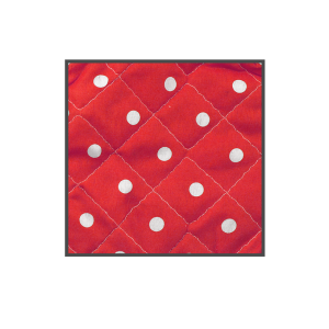 KIT LUVA PARA FORNO E DESCANSO DE PANELA DE POLIÉSTER 02 PEÇAS- ESTAMPA POÁ - CA04068-VM