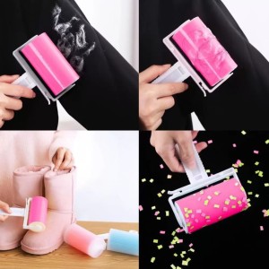 ROLO ADESIVO TIRA PELO DE PLÁSTICO LAVÁVEL 17CM - CA12323-PK