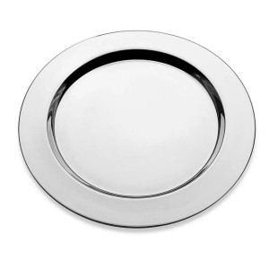 SOUSPLAT DE LUXO EM AÇO E INOX PRATA 33CM - CA09603