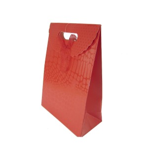 SACOLA DE PAPEL PARA PRESENTE VERMELHO 32X24X10,5CM  LY3026L-VM