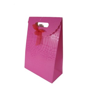 SACOLA DE PAPEL PARA PRESENTE PINK 32X24X10,5CM  LY3026L-PK