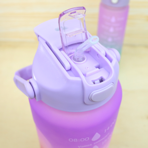 KIT 2 GARRAFAS DE PLÁSTICOS MOTIVACIONAIS 2000ML E 650ML TIE DYE - GDR0886-RX