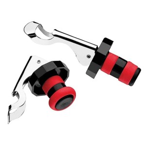 CONJUNTO COM 2 TAMPAS AÇO INOX PARA VINHO 10X3CM WOLFF - 27722