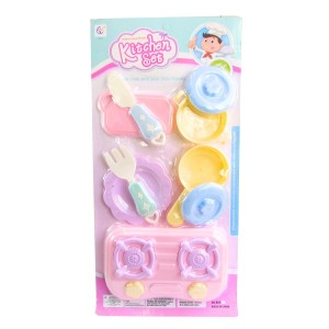 BRINQUEDO KIT COZINHA KITCHEN SET 9 PEÇAS COM INMETRO - JB262