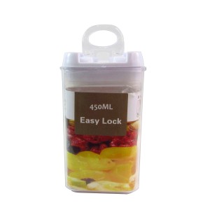 POTE HERMETICO DE PLASTICO 450 ML - 7 X 13 CM - BF2193