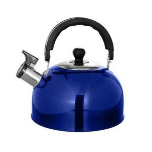 CHALEIRA INOX COLOR COM ALÇA E BICO COM APITO 2 LITROS - 3889-AZ