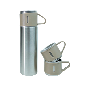 KIT GARRAFA ISOTÉRMICA 400ML COM 2 CANECAS - GDR0902-BG