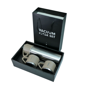 KIT GARRAFA ISOTÉRMICA 400ML COM 2 CANECAS - GDR0902-BG