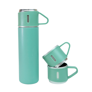 KIT GARRAFA ISOTÉRMICA 400ML COM 2 CANECAS - GDR0902-VD