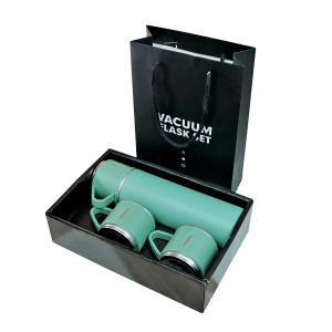 KIT GARRAFA ISOTÉRMICA 400ML COM 2 CANECAS - GDR0902-VD