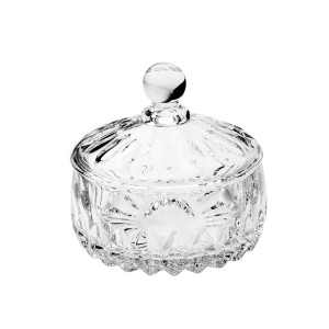POTICHE DECORATIVO CRISTAL DE CHUMBO LOUISE 11X11CM WOLFF- 35195