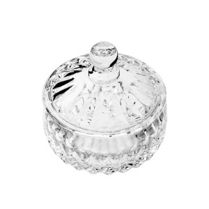 POTICHE DECORATIVO CRISTAL DE CHUMBO LOUISE 11X11CM WOLFF- 35195