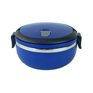 MARMITA DE INOX COM VEDAÇÃO DE SILICONE ALÇA E TRAVA NAS LATERAIS - 6255-AZ