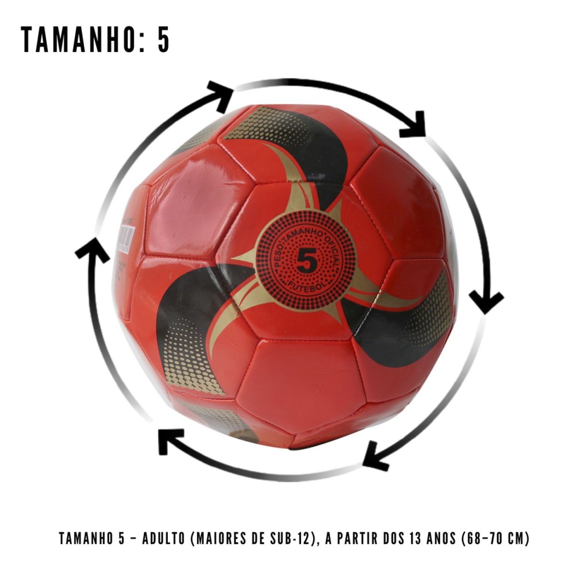 Bola de futebol tamanho 5