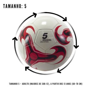 BOLA DE FUTEBOL DE PVC PARA  CAMPO - ( TAMANHO 05) -BFC6601-BR
