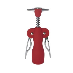 SACA ROLHAS ABRIDOR DE VINHOS LUXO 18 CM VERMELHO 3114-VM