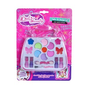 ESTOJO DE MAQUIAGEM INFANTIL PARA BONECA FORMATO BOLSA LITTLE BEAUTY - PD91109