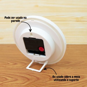 RELÓGIO DE MESA OU PAREDE DE POLIESTIRENO 15CM - 401-F
