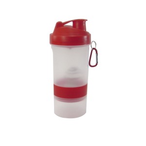 COQUETELEIRA SHAKEIRA  ACADEMIA COPO DE PLASTICO 400 ML BLENDER BALL E MOSQUETÃO