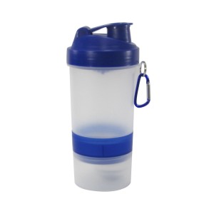 COQUETELEIRA SHAKEIRA  ACADEMIA COPO DE PLASTICO 400 ML BLENDER BALL E MOSQUETÃO