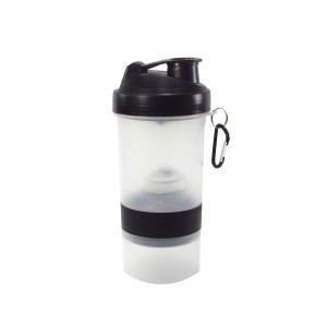 COQUETELEIRA SHAKEIRA  ACADEMIA COPO DE PLASTICO 400 ML BLENDER BALL E MOSQUETÃO