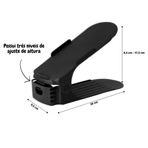 ORGANIZADOR DE SAPATO DE PLASTICO 25X10CM - ORG16-PT