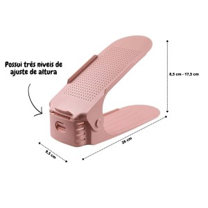 ORGANIZADOR DE SAPATO DE PLASTICO 25X10CM - ORG16-SAL