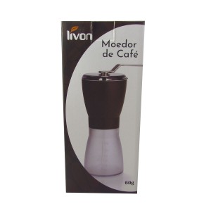 MOEDOR DE CAFE MANUAL DE PLÁSTICO 18CM - 4183-MR
