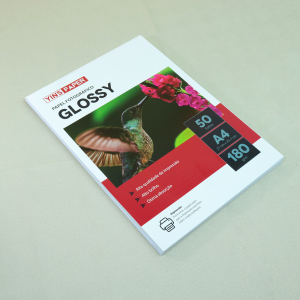 PAPEL FOTOGRÁFICO GLOSSY A4 COM 50 FOLHAS - YP7741