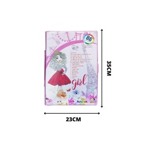 MALETA ESCOLAR 86 PECAS ESTAMPA GIRL - MT86-GIRLL