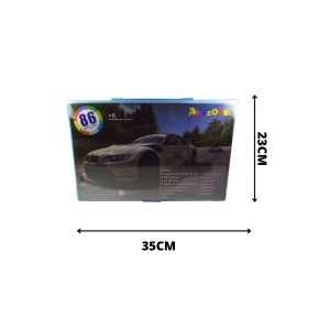 ESTOJO ESCOLAR 86 PECAS MENINO CARRO BRANCO - MT86-BR