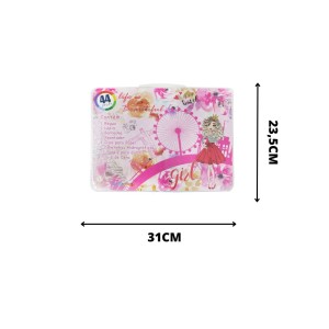 KIT PINTURA FEMININO DE PLÁSTICO COM 44 PEÇAS - MT44N-GIRL