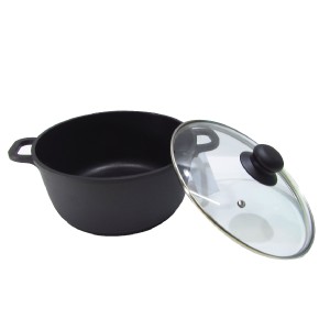 PANELA DE ALUMINIO FUNDIDO ANTIADERENTE PRETA 24CM