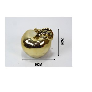 ENFEITE MAÇA DE POCELANA 7 X 9CM- 74021-DOU