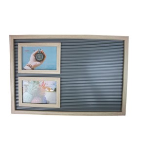 QUADRO PORTA FOTO DE MADEIRA COM LETREIRO 10X15CM -RMI7260-MR