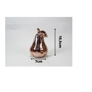 ENFEITE PERA DE PORCELANA 7X10,5CM - 74023-GR