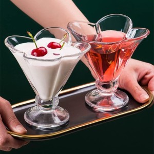 JOGO DE TAÇA PARA SOBREMESAS EM VIDRO COM 3 PEÇAS 160 ML - VDA03047