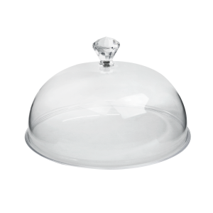 TAMPA PROTETORA DE ALIMENTO DE PLÁSTICO TRANSPARENTE 25CM - CA09528-A