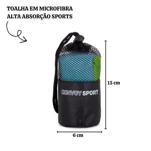 TOALHA EM MICROFIBRA ALTA ABSORÇÃO 55CMX42CM TAMANHO P - YS38127-AZ