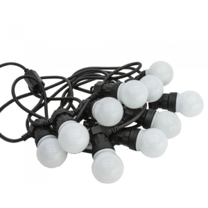 CORDÃO 10 BOLINHAS LEDS WARM TOM.M/MF BIVOLT IP44 -  22010