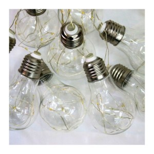 CORDÃO 10 LÂMPADAS INCANDESCENTES 100 LEDS ARAME BIVOLT - 19238