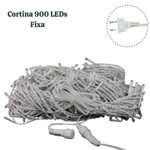 CORTINA 900 LEDS WARM FIXA 127V 4X3M - 19240