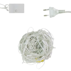 REDE 144 LED WARM FIO BRANCO 8 FUNÇÕES 1,5MX1,3M 127V - 16127