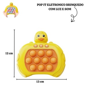 POP IT ELETRÕNICO BRINQUEDO COM LUZ E SOM PARA CRIANÇA  - TKAB6316-C