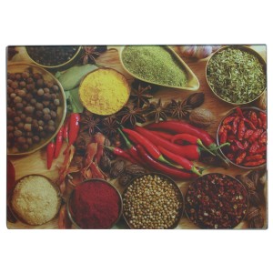 TABUA DE CORTE ANTI RESÍDUOS 38 X28 CM DE VIDRO - VDA2560G-1