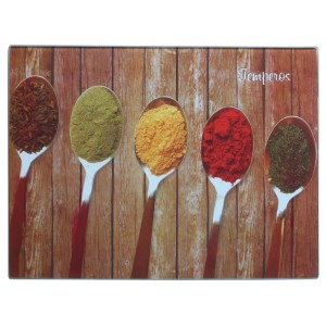 TABUA DE CORTE ANTI RESÍDUOS 35 X 25 CM DE VIDRO - VDA2560P-2