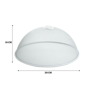 TELA PROTETORA DE ALIMENTOS EM METAL COM ALÇA NO TOPO 30CM - CZ19285-BR